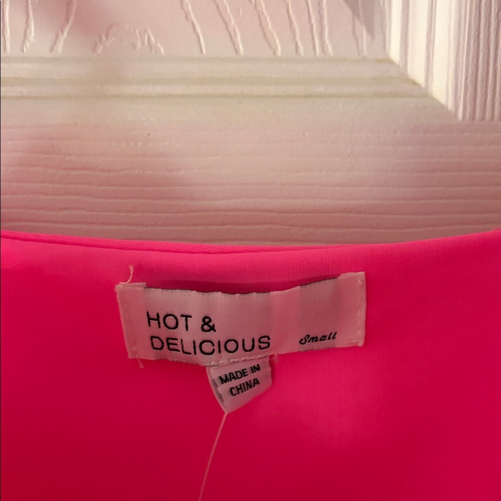 NWT Hot & Delicious Pink Studded Dress - Picture 5 of 7